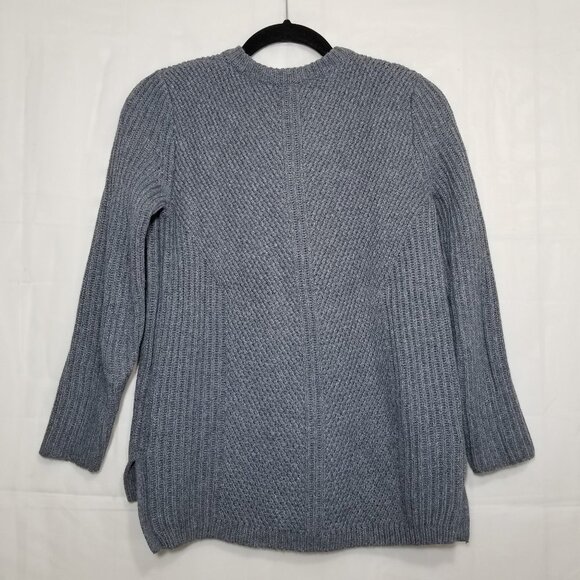 Madewell Hexcomb Texture sweater gray size XS crewneck pullover knit style E5058 - Picture 2 of 8